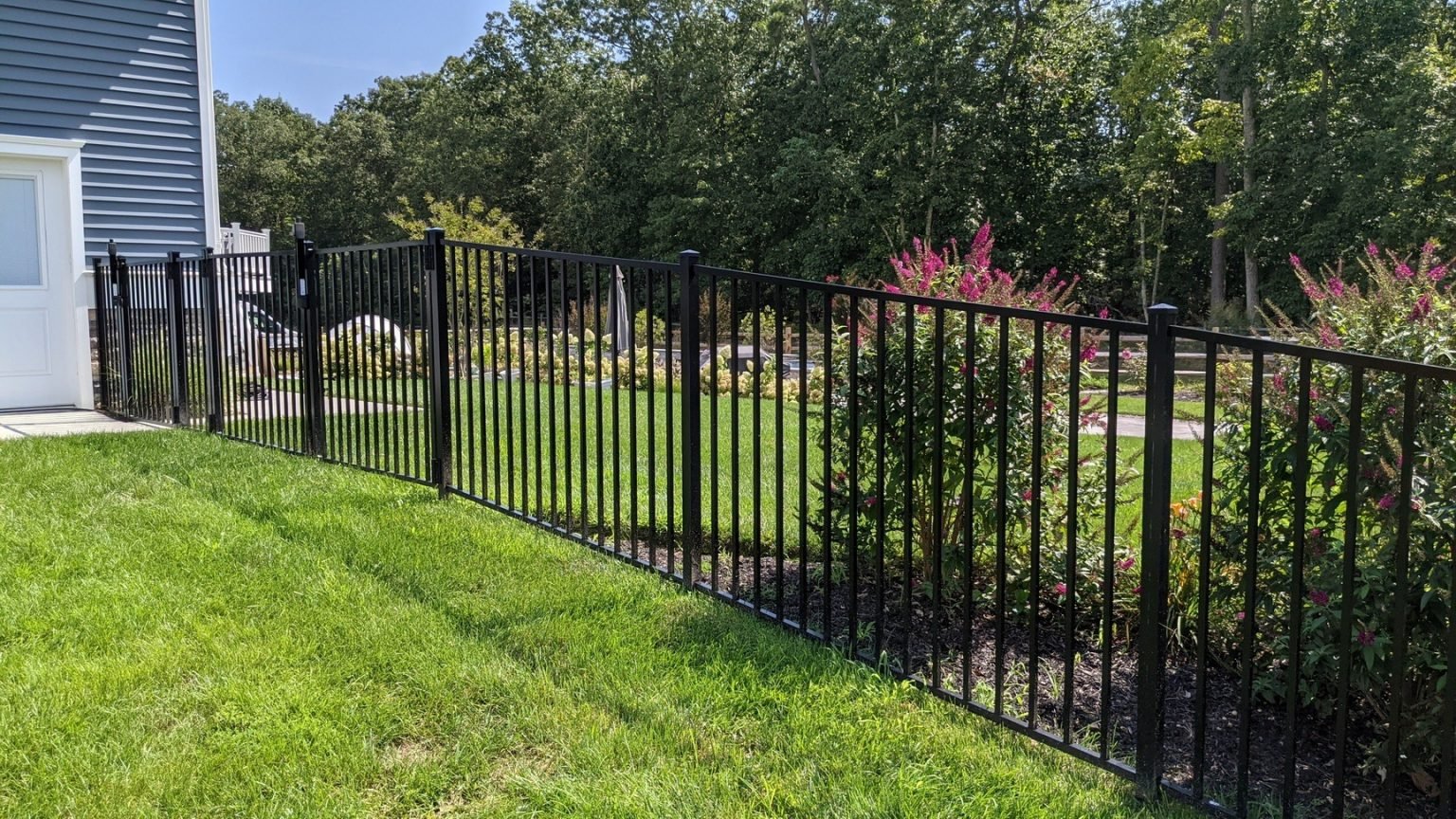 4 Ft Black Aluminum Fence | Clifton, VA - 072