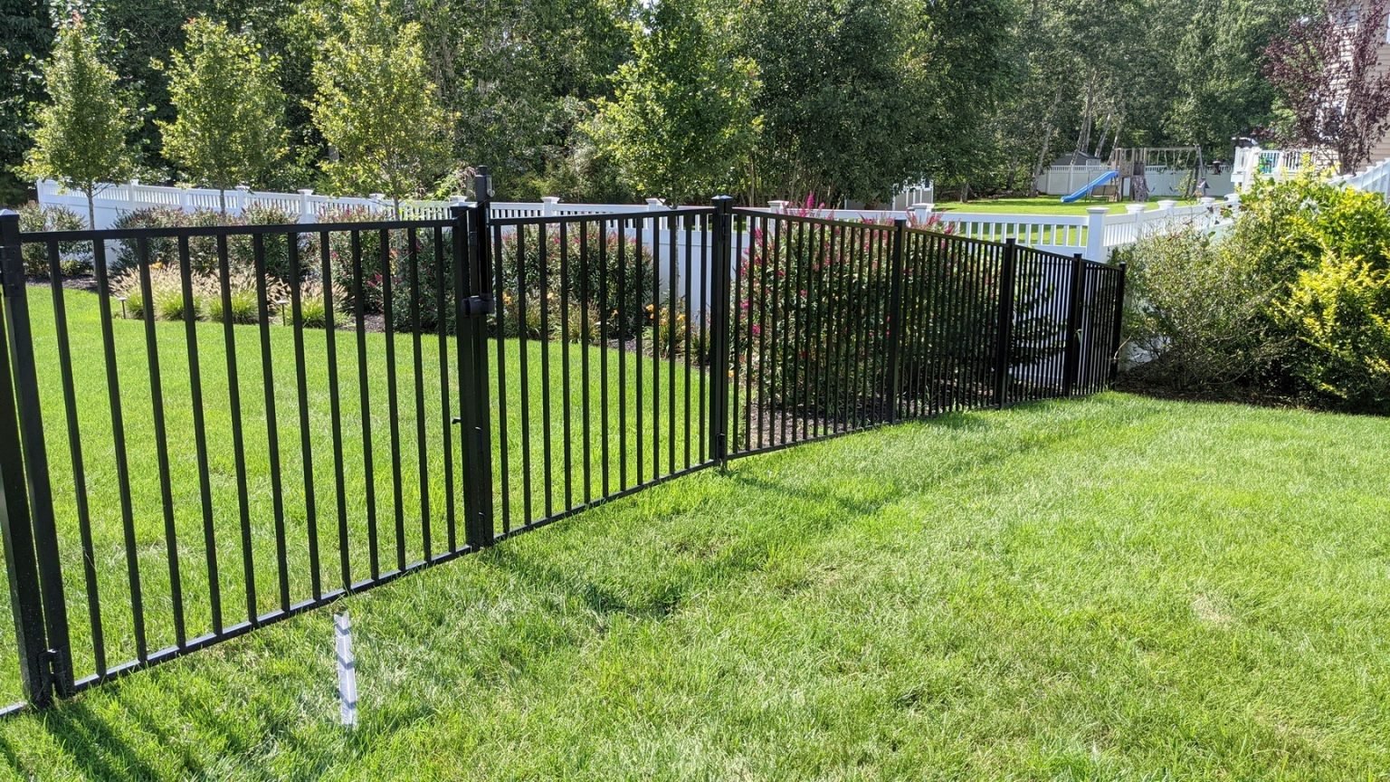 4 Ft Black Aluminum Fence | Clifton, VA - 083