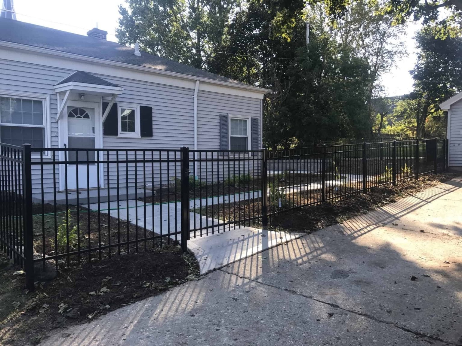 4 Ft Black Aluminum Fence | Falls Church, VA - 069