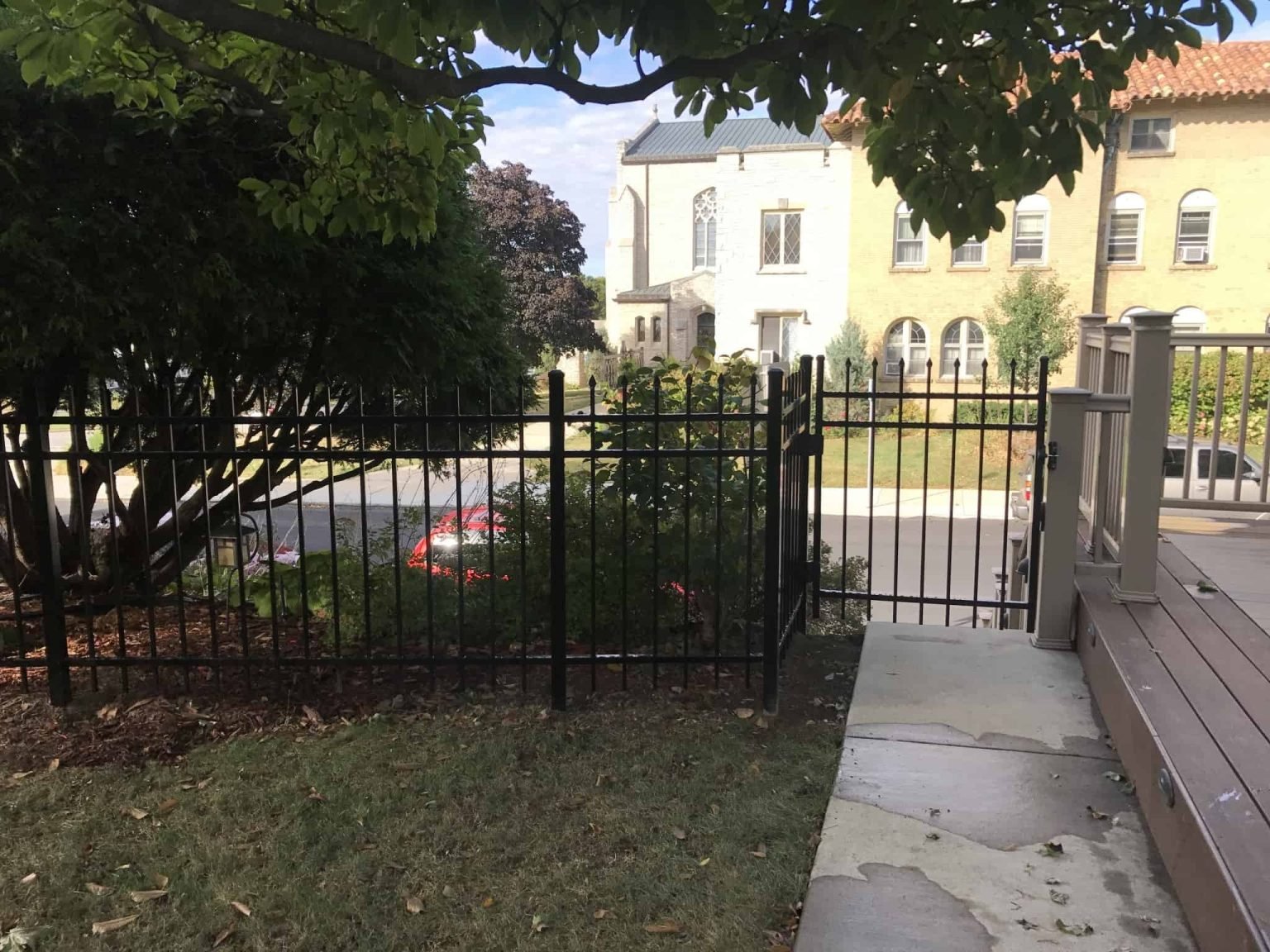 4 Ft Black Aluminum Fence | Occoquan, VA - 064
