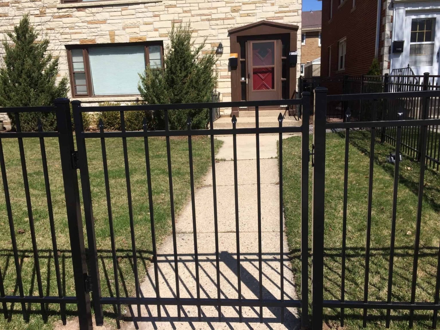 4 Ft Black Aluminum Fence Single Gate | Alexandria, VA - 107