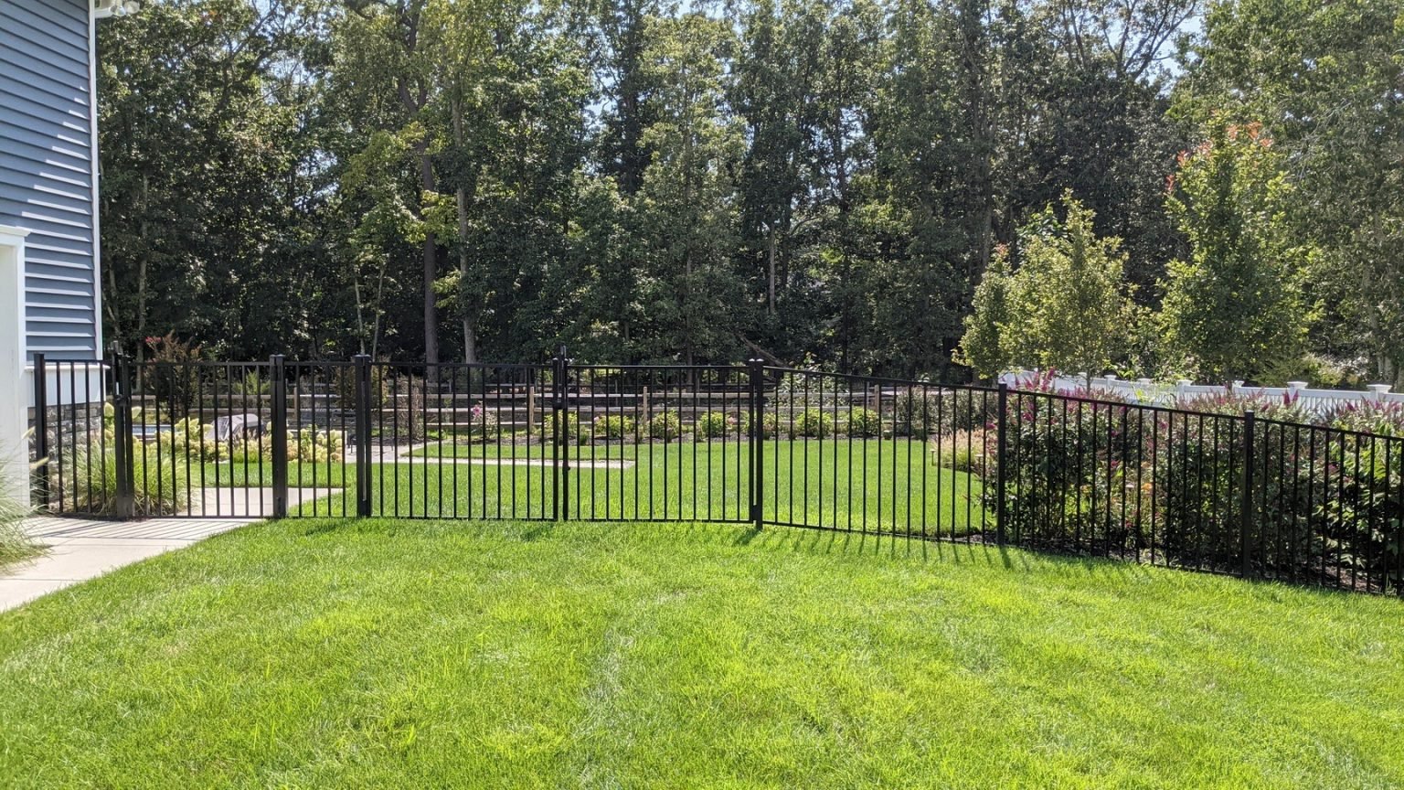4 Ft Black Aluminum Fence Single Gate | Clifton, VA - 115