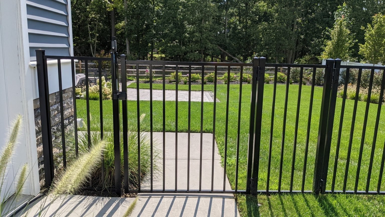 4 Ft Black Aluminum Fence Single Gate | Clifton, VA - 117