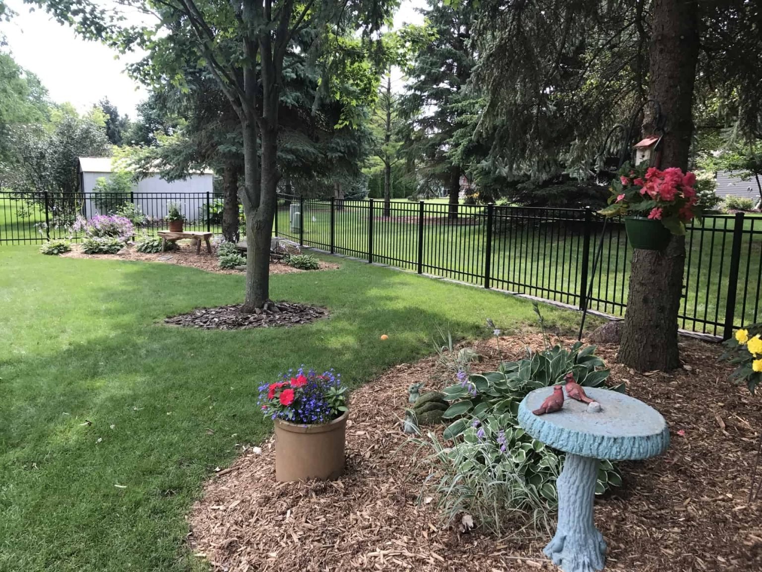 4 Ft Black Aluminum Fence | Springfield, VA - 066