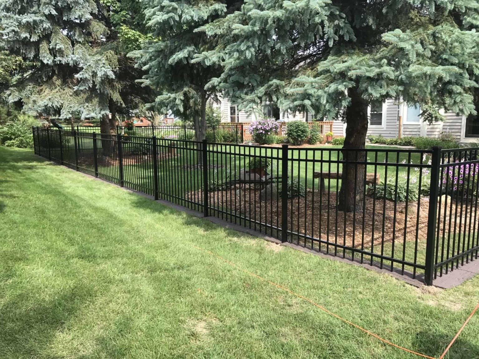 4 Ft Black Aluminum Fence | Springfield, VA - 067