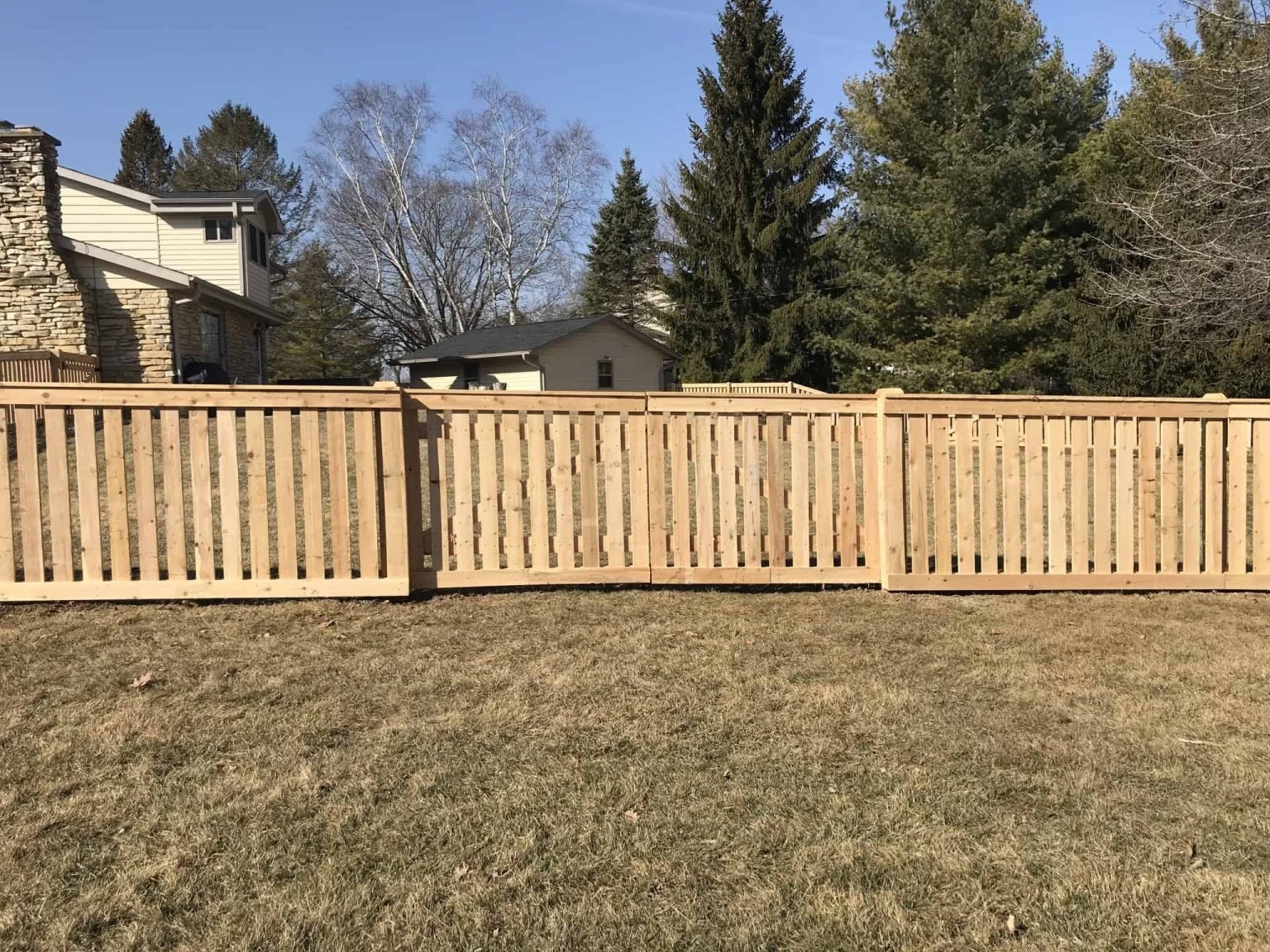4 Ft Wood Fence Double Gate | Reston, VA - 012