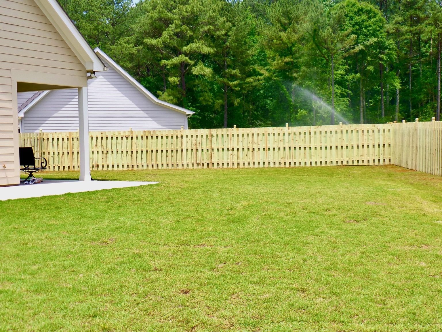 6 Ft Privacy Wood Fence Shadow Box | Haymarket, VA - 064
