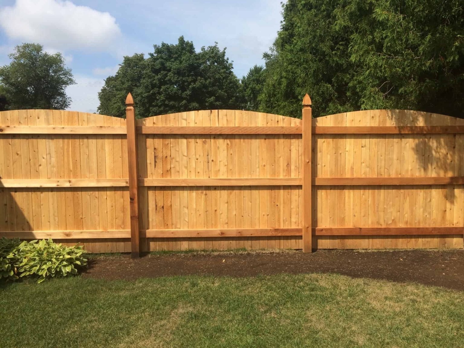 6 Ft Privacy Wood Fence with Arch | Ashburn, VA - 074