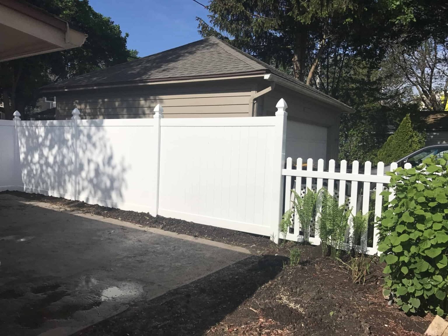 White Vinyl Privacy Fence | Leesburg, VA - 087