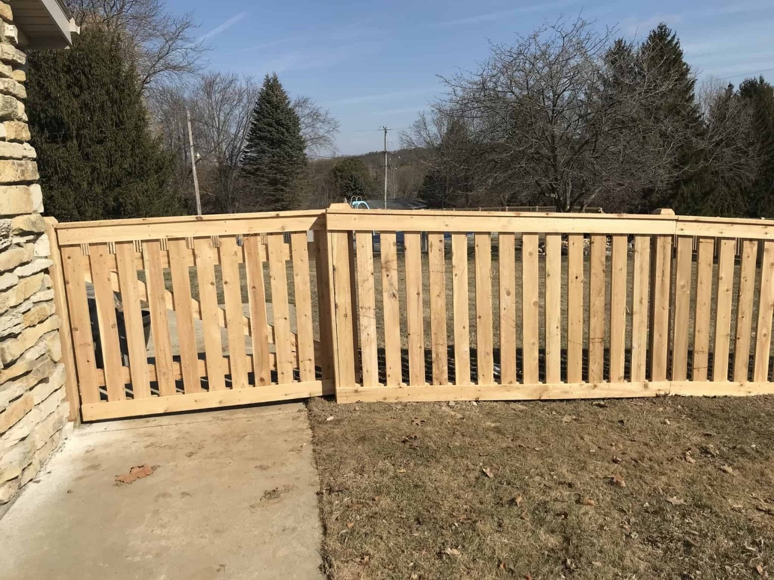 4 Ft Wood Fence Single Gate | Reston, VA - 013