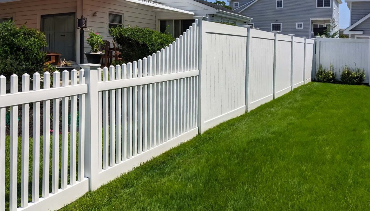 White Vinyl Fence | Occoquan, VA - 085