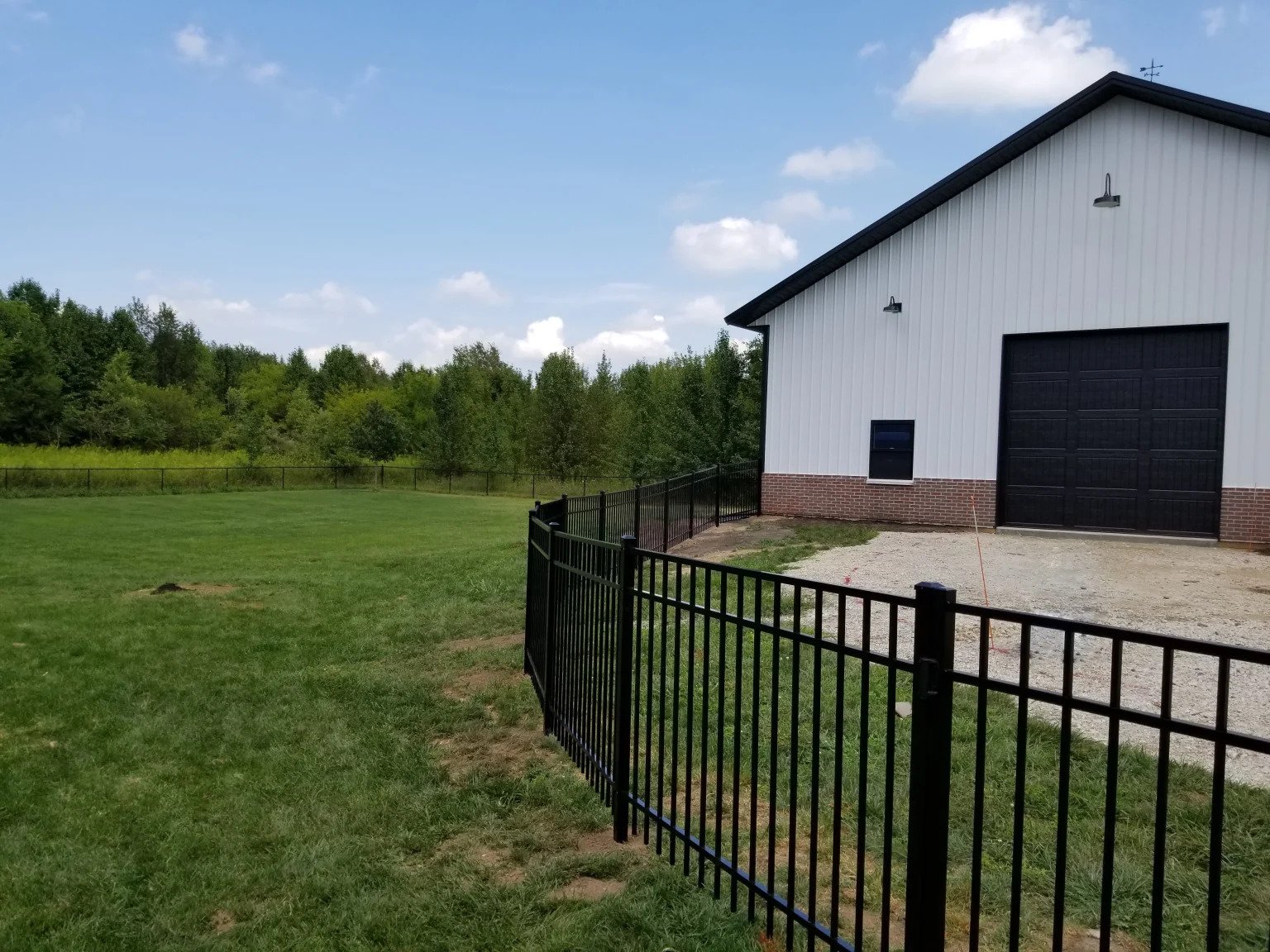 4 Ft Black Aluminum Fence | Purcellville, VA - 041